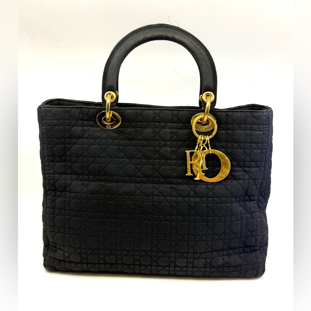 Christian Dior Oblique Book Tote 42 -Navy Blue color Bag